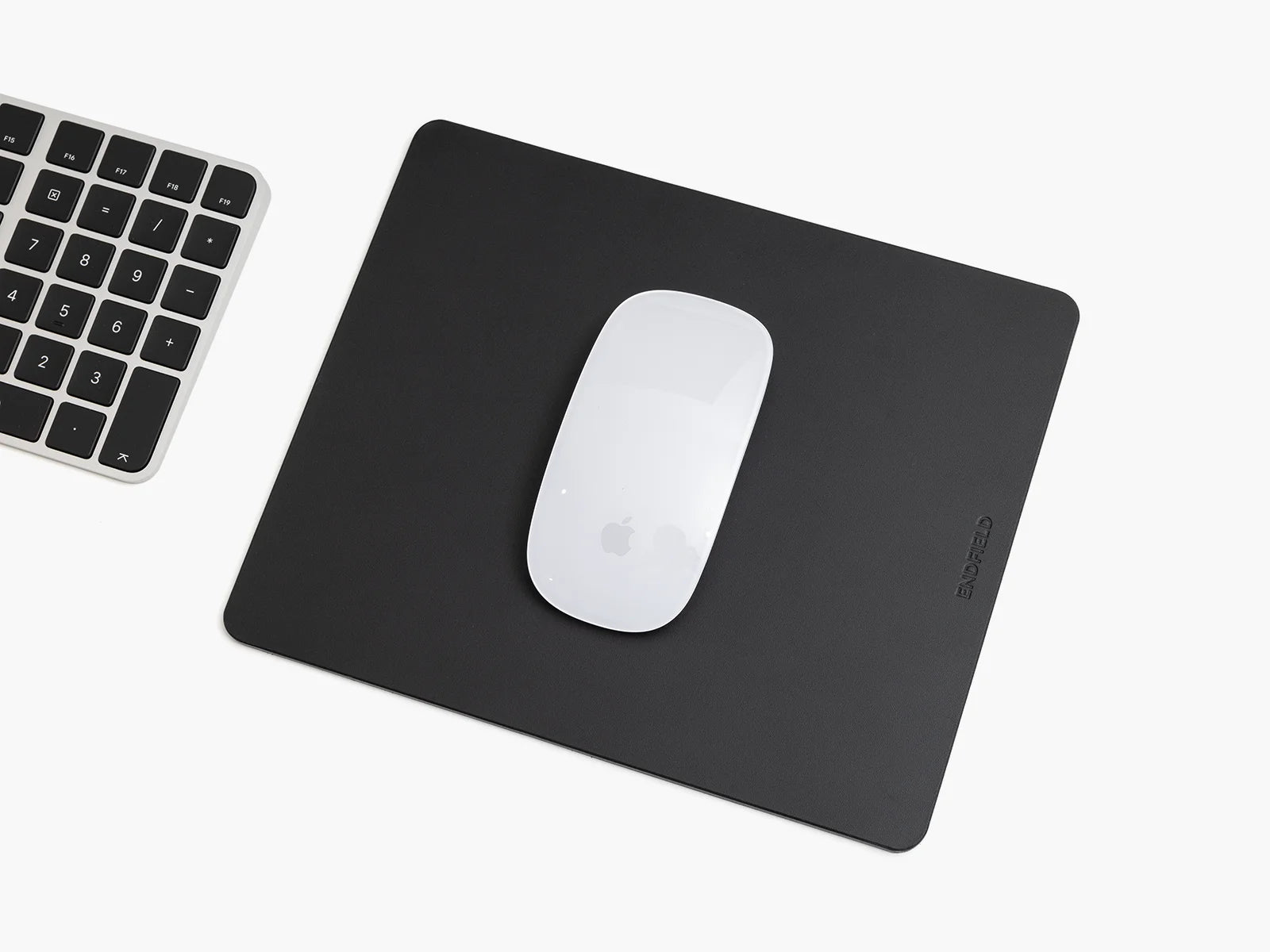 Leather Mouse Pad Black Detail